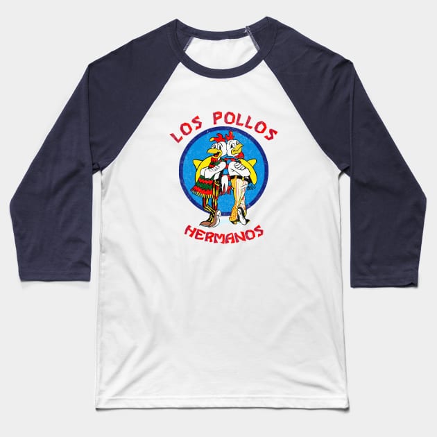 Los Pollos Hermanos - vintage logo Baseball T-Shirt by BodinStreet